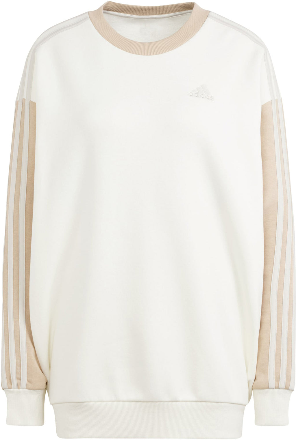 Essentials 3-Stripes Oversized Fleece sweater