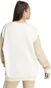 Essentials 3-Stripes Oversized Fleece sweater