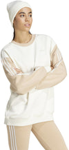 Essentials 3-Stripes Oversized Fleece sweater