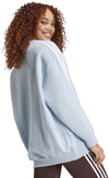 Essentials 3-Stripes Oversized Fleece sweater