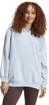 Essentials 3-Stripes Oversized Fleece sweater