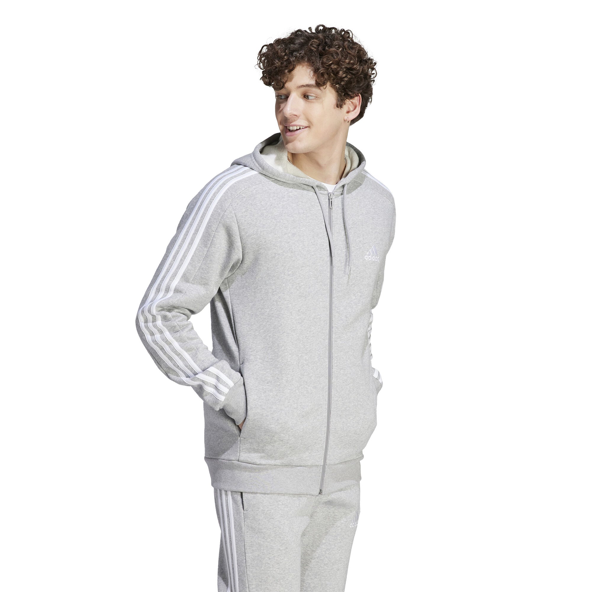 Essentials Fleece 3-Stripes ritshoodie