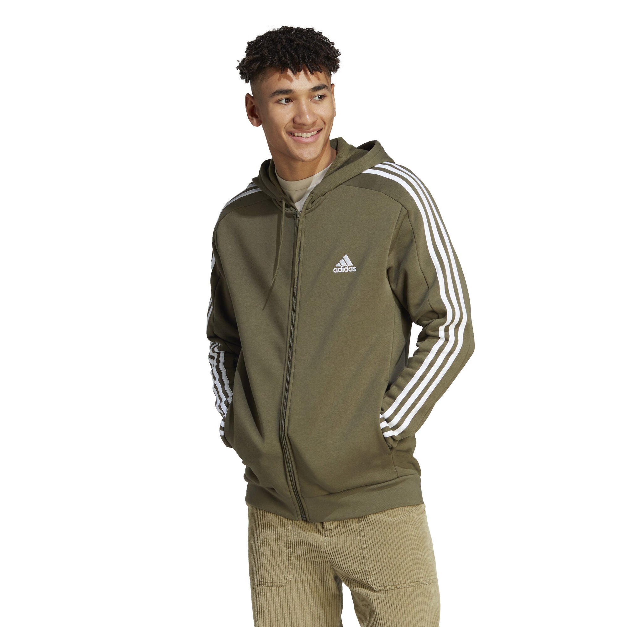 Essentials Fleece 3-Stripes ritshoodie
