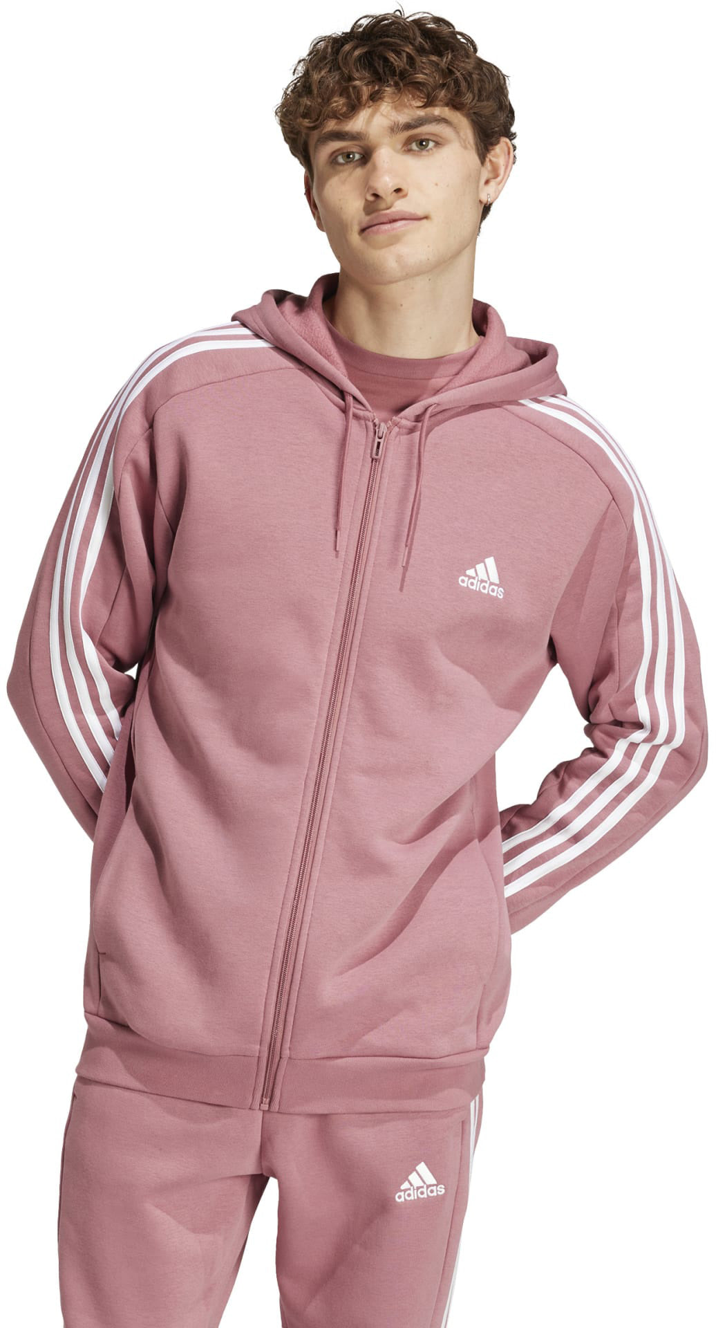 Essentials Fleece 3-Stripes ritshoodie