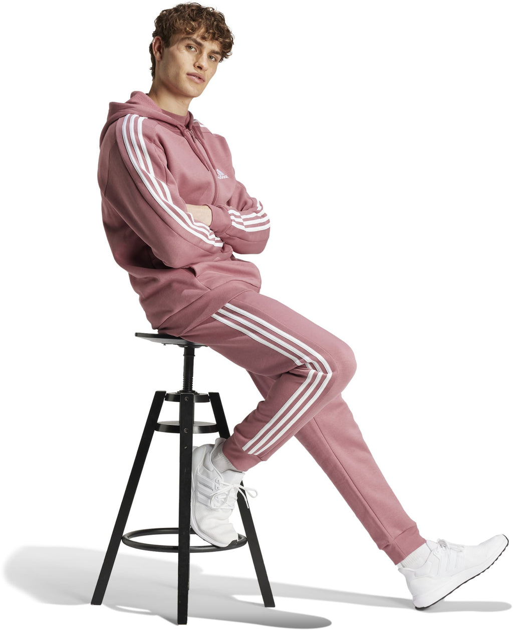Essentials Fleece 3-Stripes ritshoodie