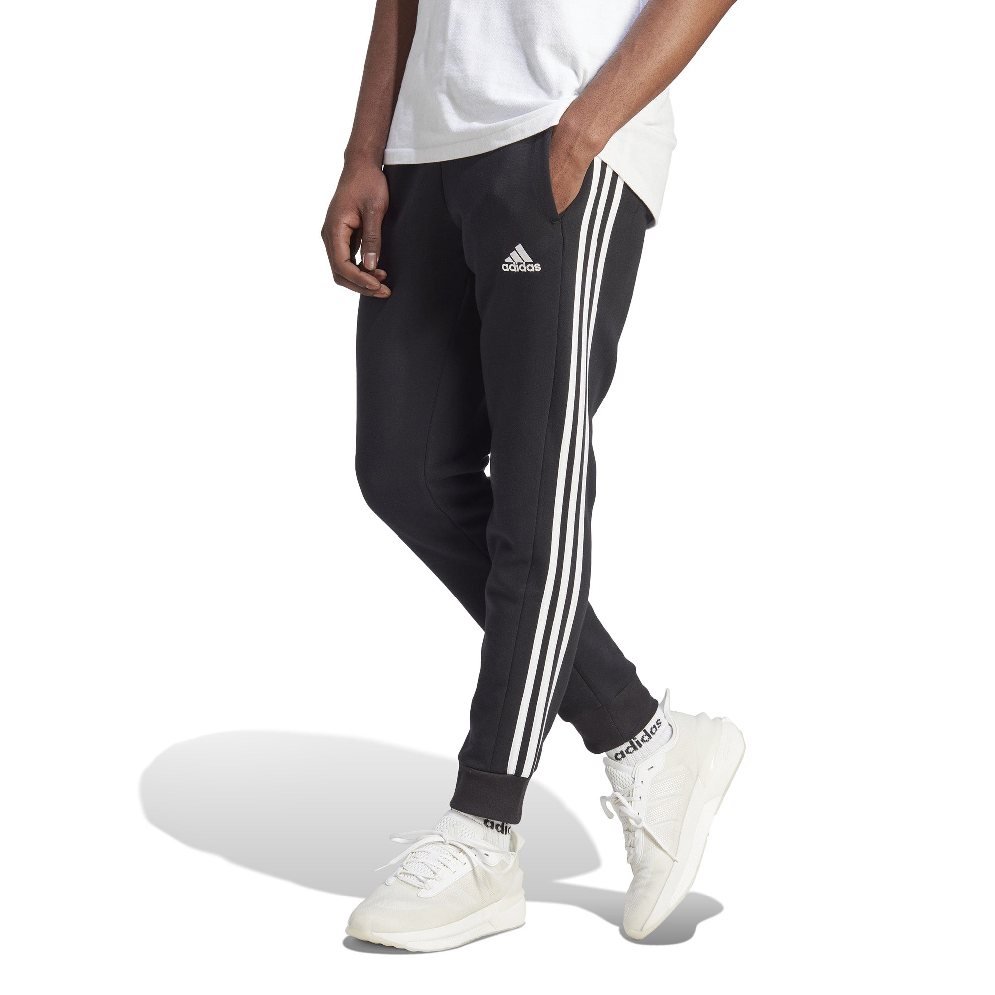 Fleece Adidas Broeken Adidas Essentials Fleece Tapered Cuff