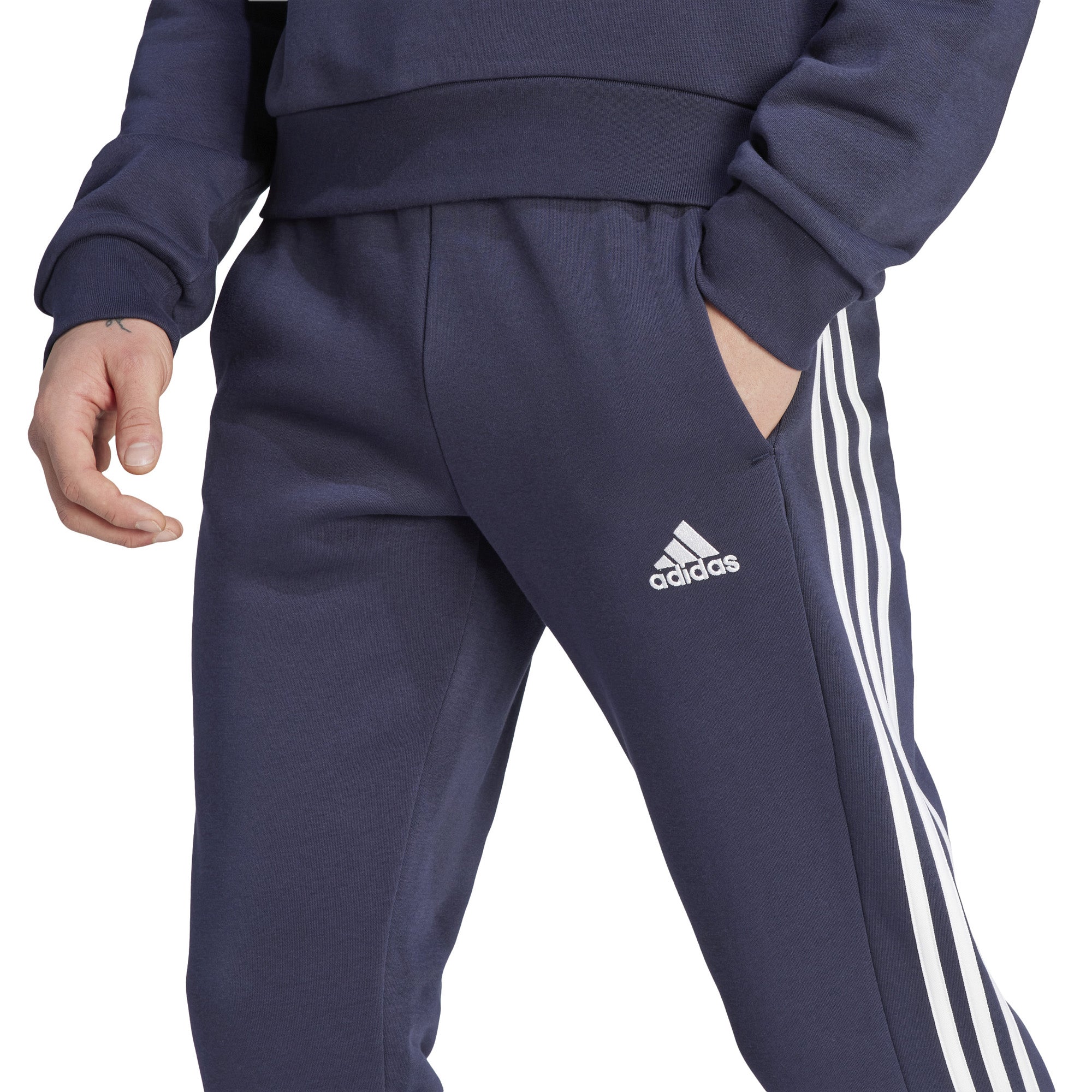 Essentials Fleece 3-Stripes trainingsbroek