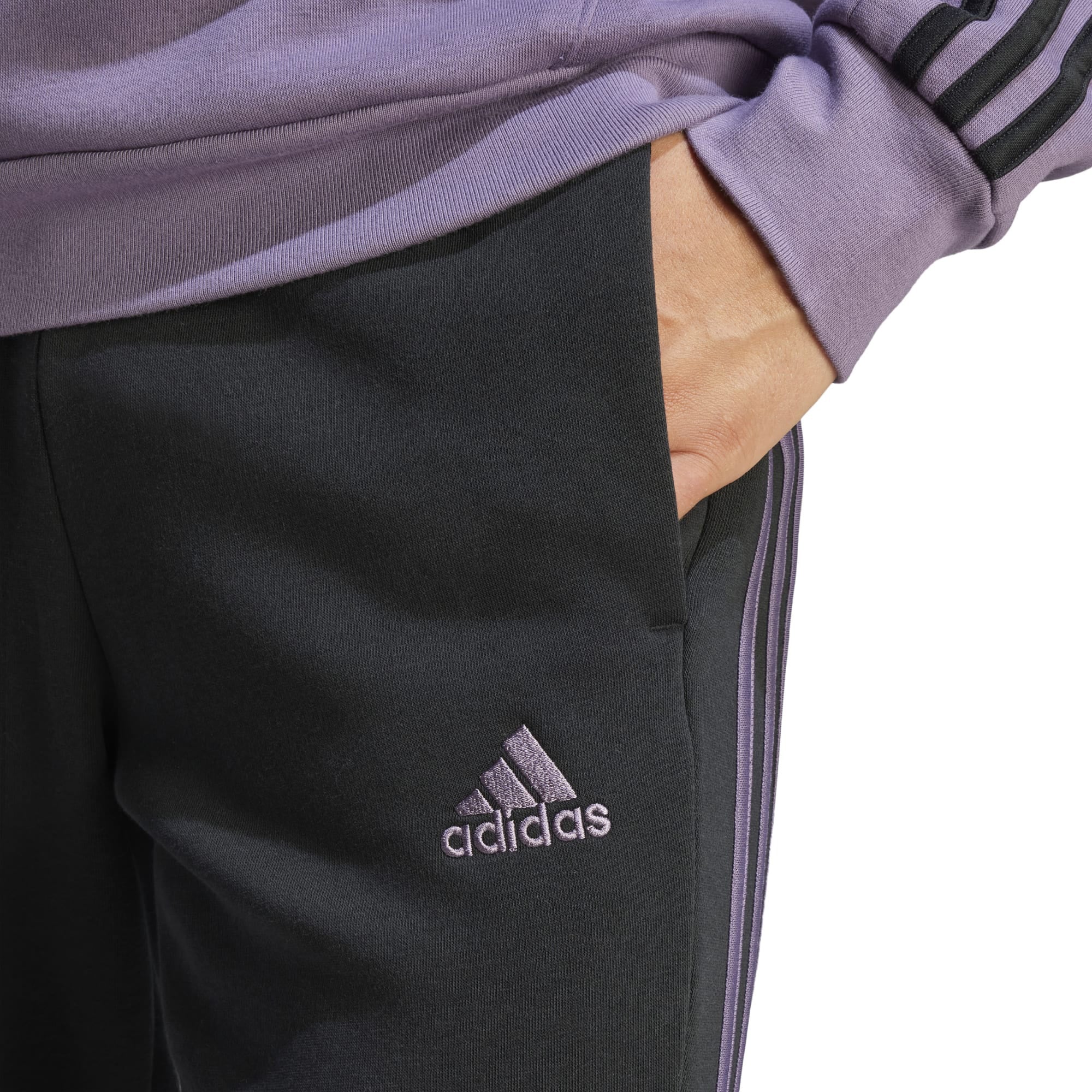 Essentials Fleece 3-Stripes trainingsbroek