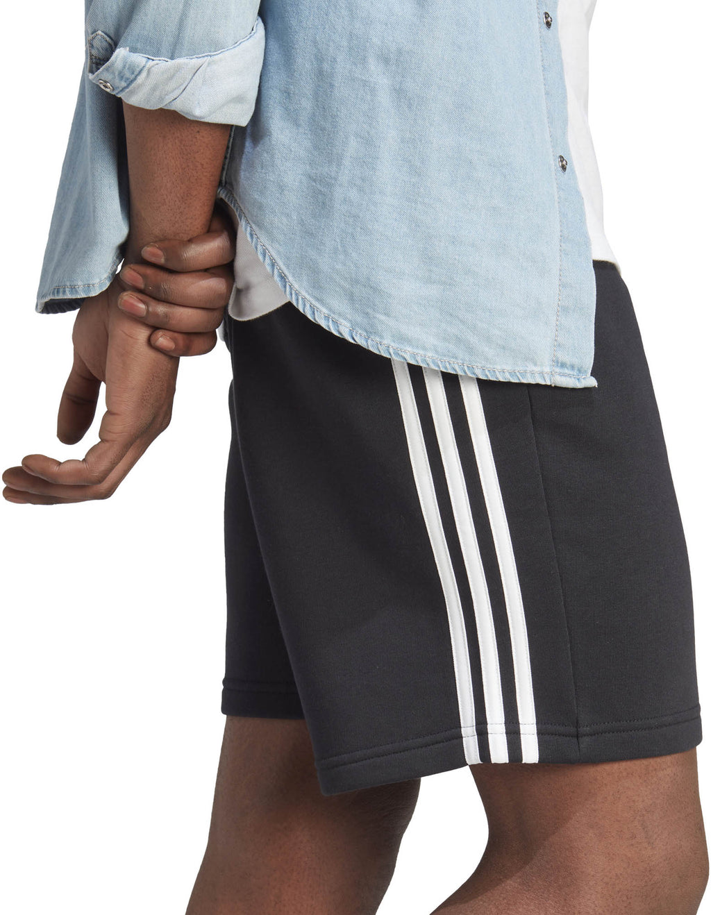 3 Stripes Fleece short
