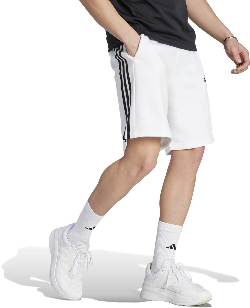 3 Stripes Fleece short