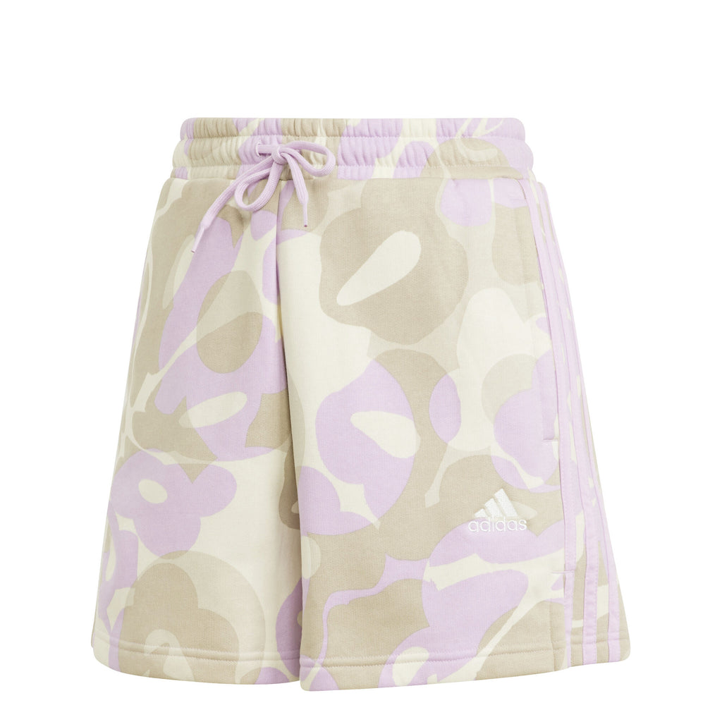 Floral Graphic 3-Stripes Fleece short