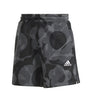 Floral Graphic 3-Stripes Fleece short
