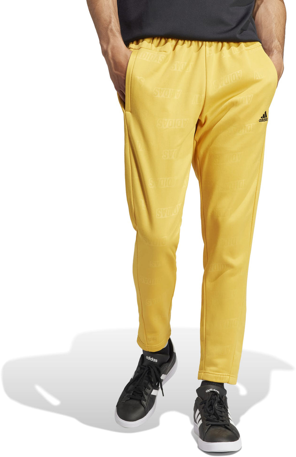 Embossed Polar Fleece Tapered trainingsbroek
