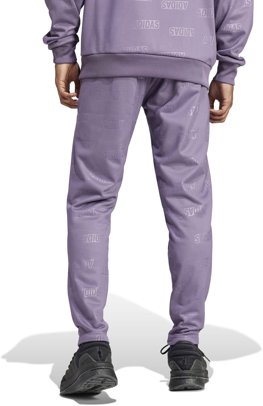 Embossed Polar Fleece Tapered trainingsbroek