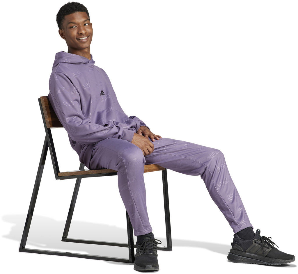 Embossed Polar Fleece Tapered trainingsbroek