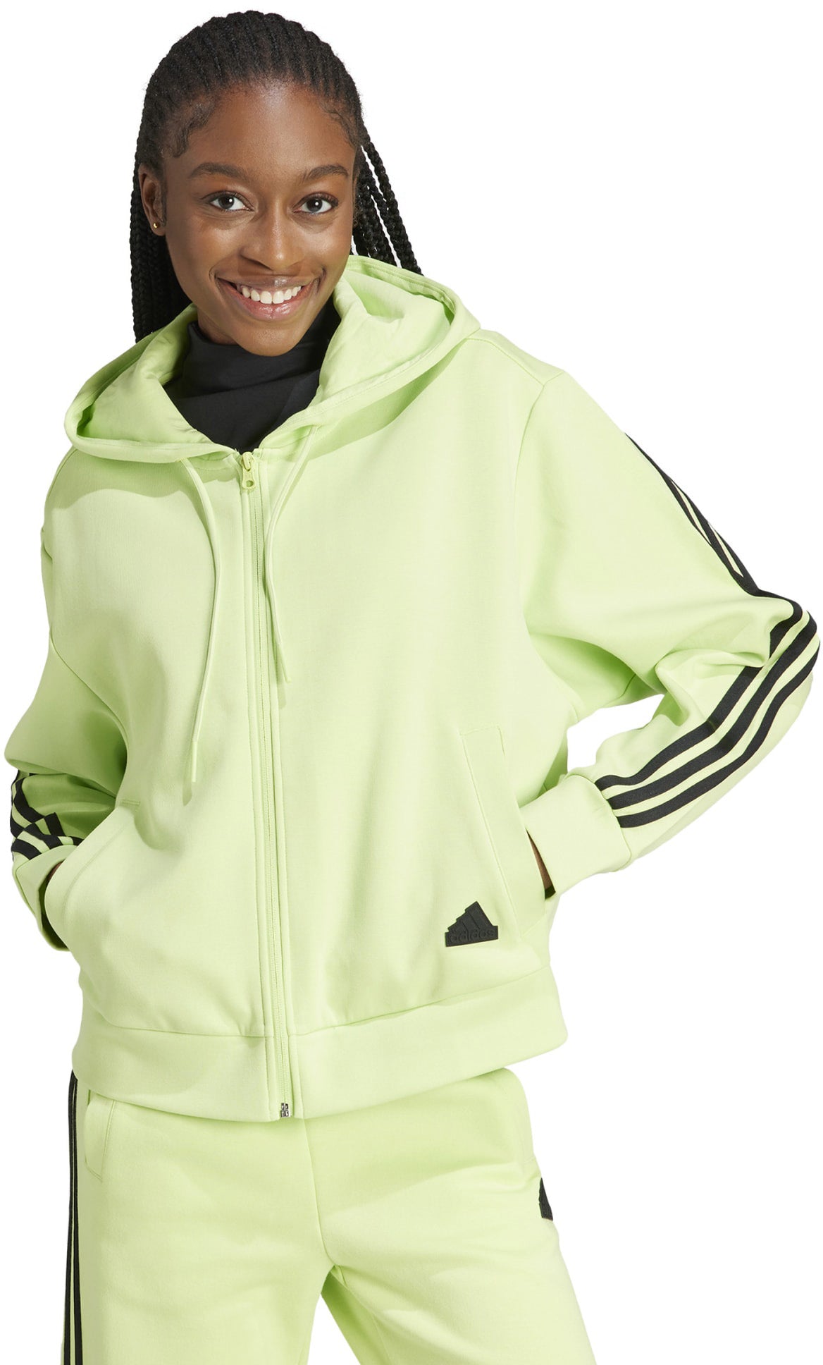 Fleece 3-Stripes Full Zip hoodie