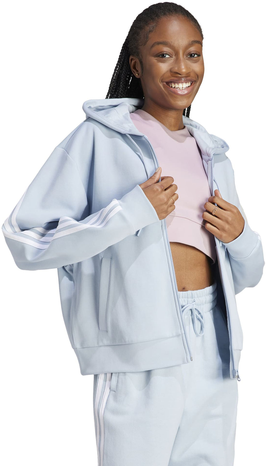 Fleece 3-Stripes Full Zip hoodie