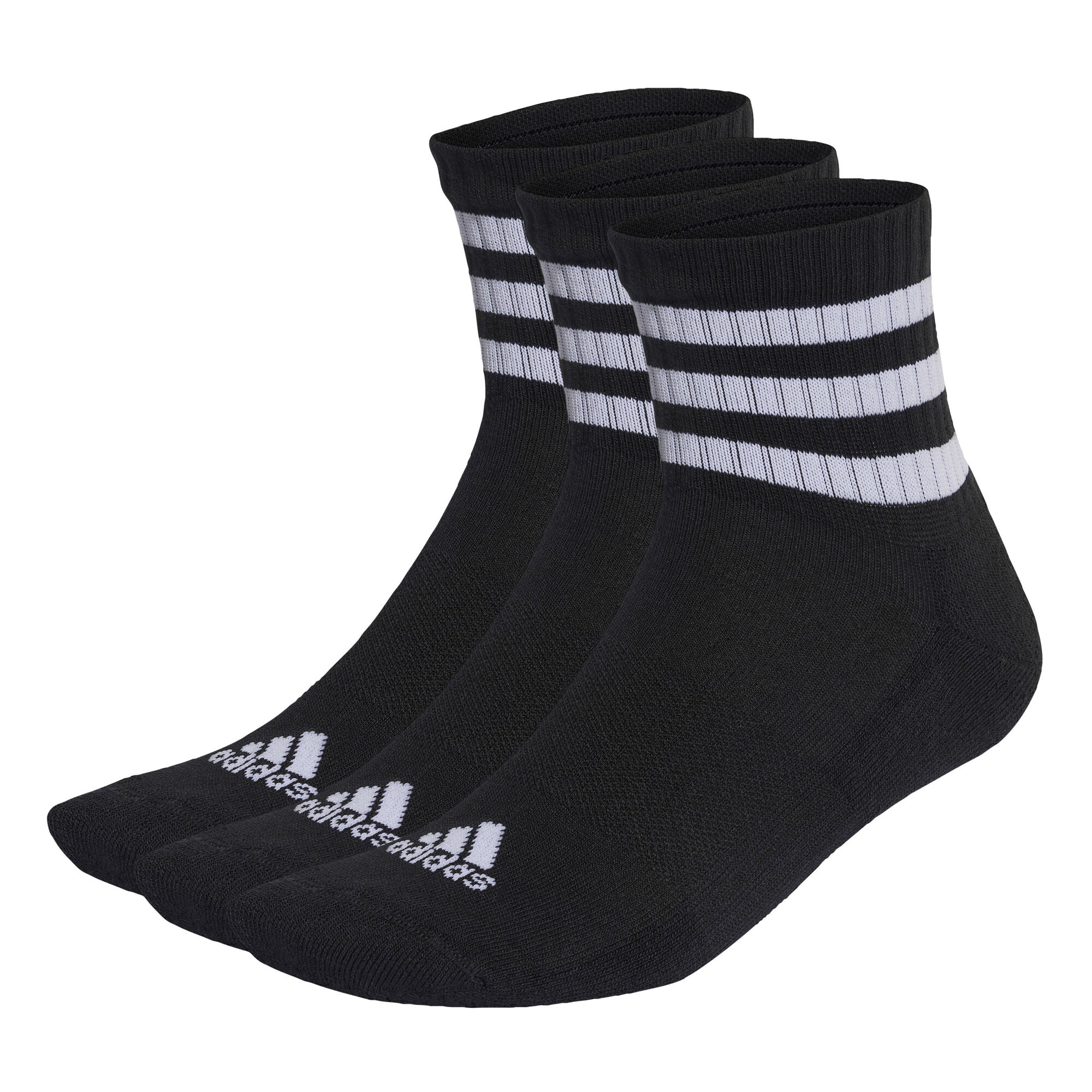 3-Stripes Cushioned Sportswear Mid-Cut 3-pack sokken