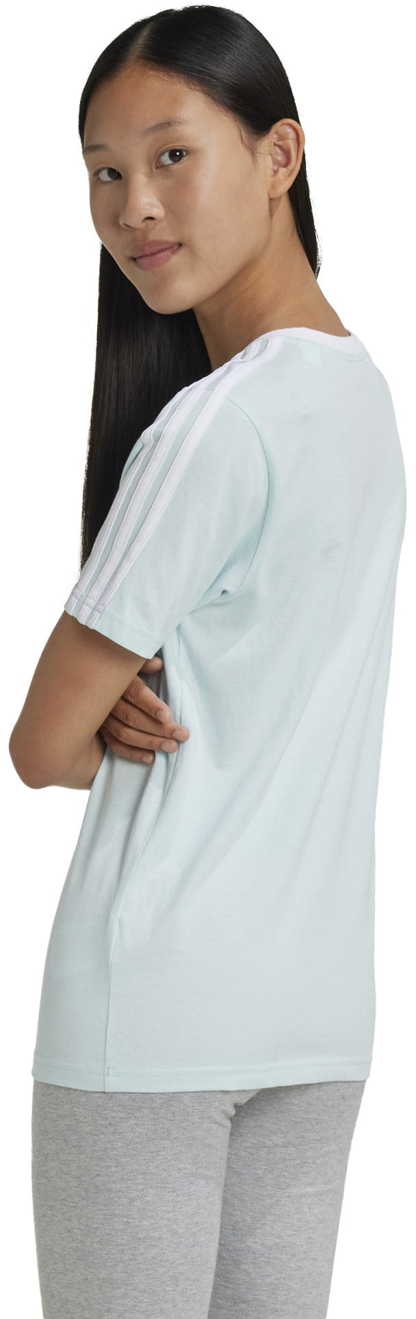 Essentials 3-Stripes Cotton Loose Fit Boyfriend shirt