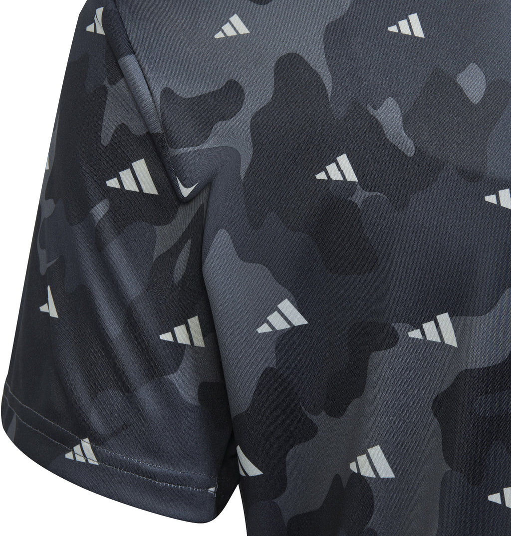 Train Essentials Seasonal AEROREADY Allover Print Regular-Fit shirt