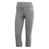 Train Essentials 3-Stripes High-Waisted 3/4 legging
