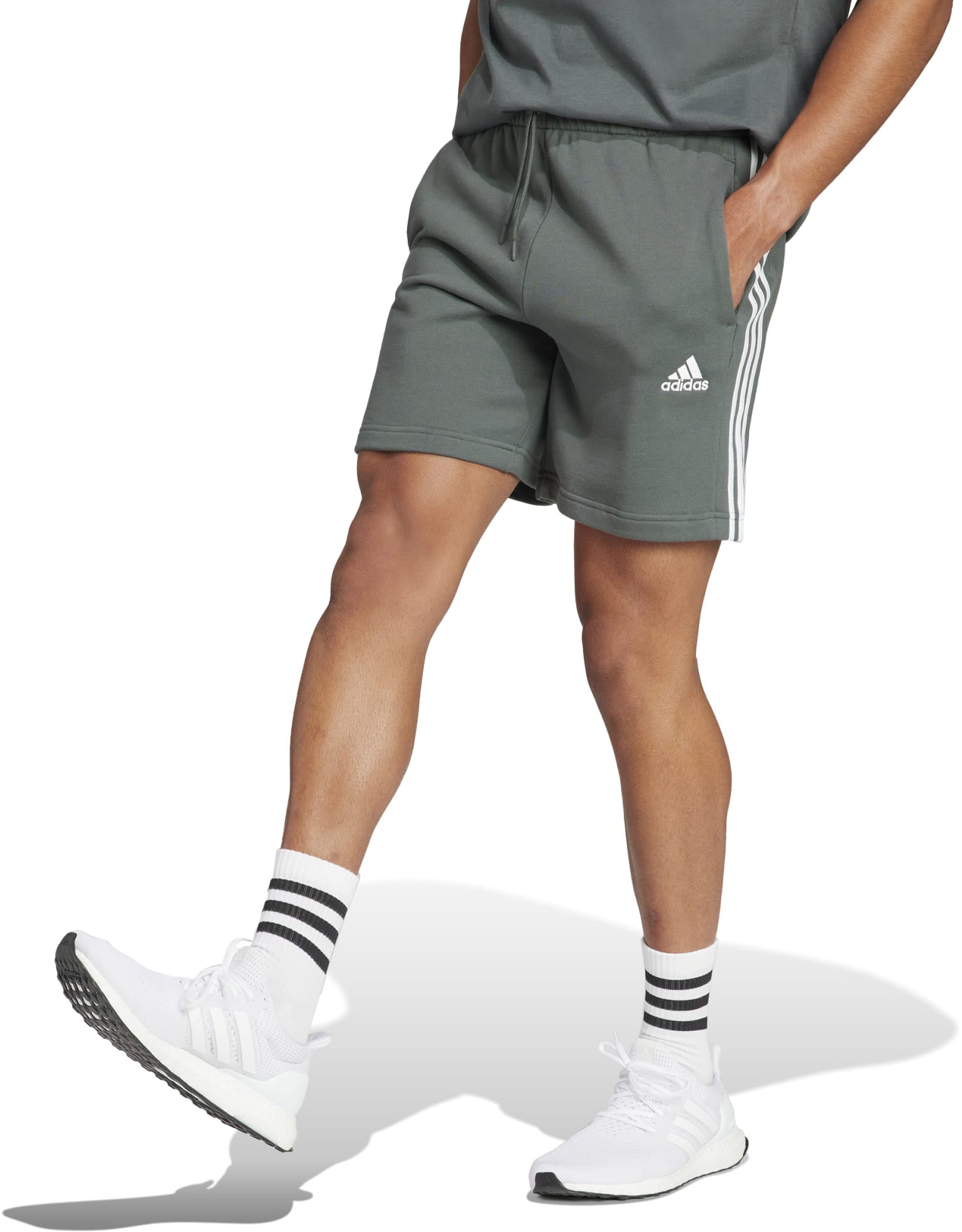 Essentials French Terry 3-Stripes short