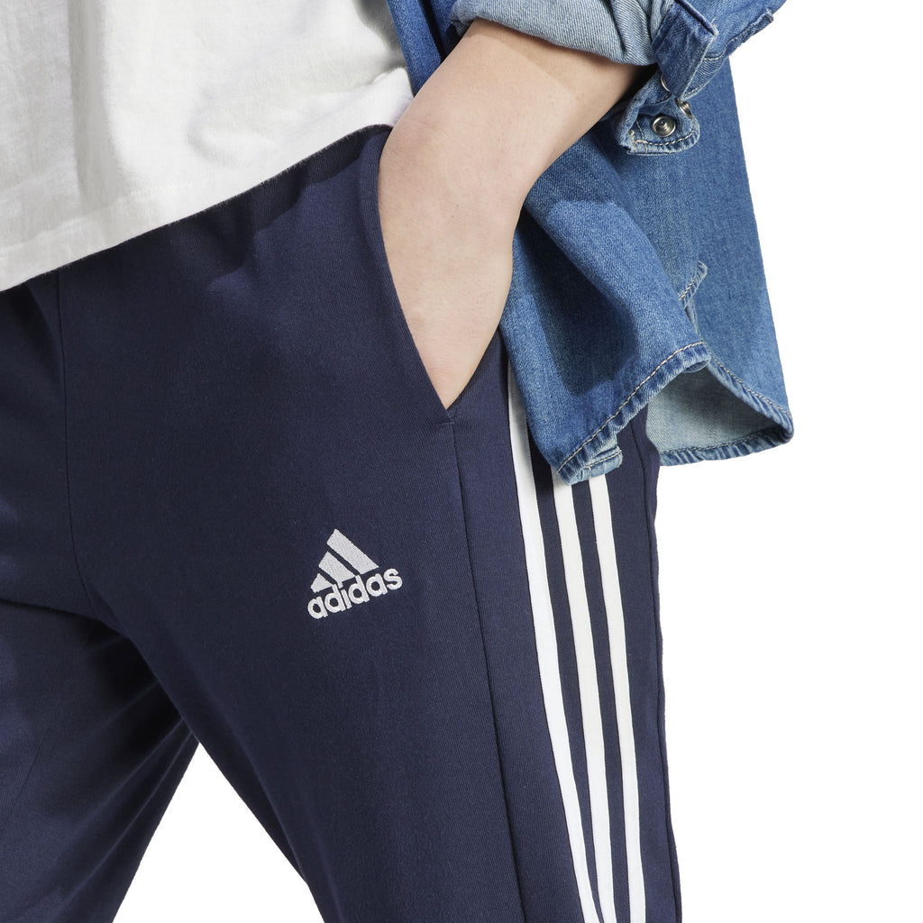 Essentials Single Jersey Tapered Open Hem 3-Stripes broek