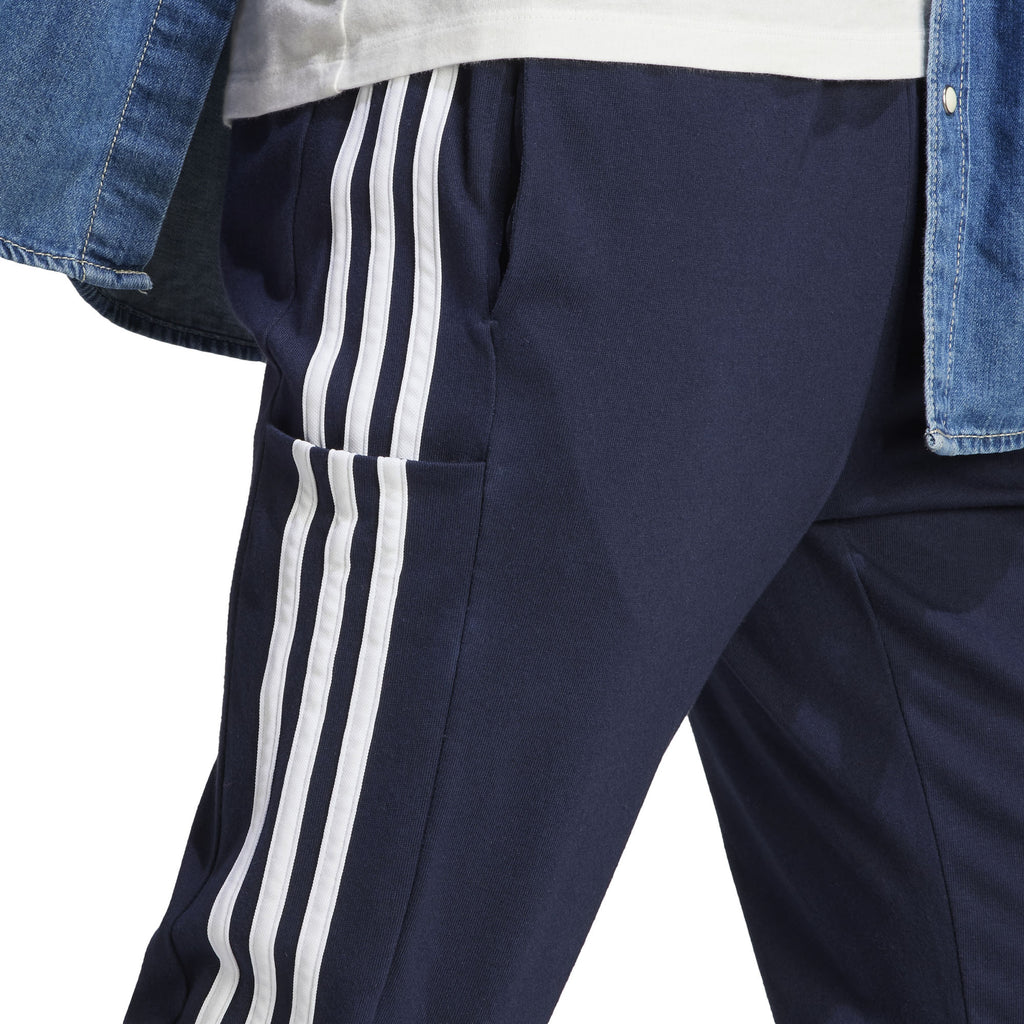 Essentials Single Jersey Tapered Open Hem 3-Stripes broek
