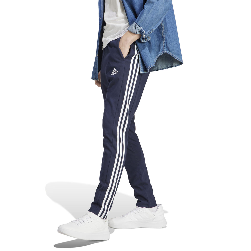 Essentials Single Jersey Tapered Open Hem 3-Stripes broek