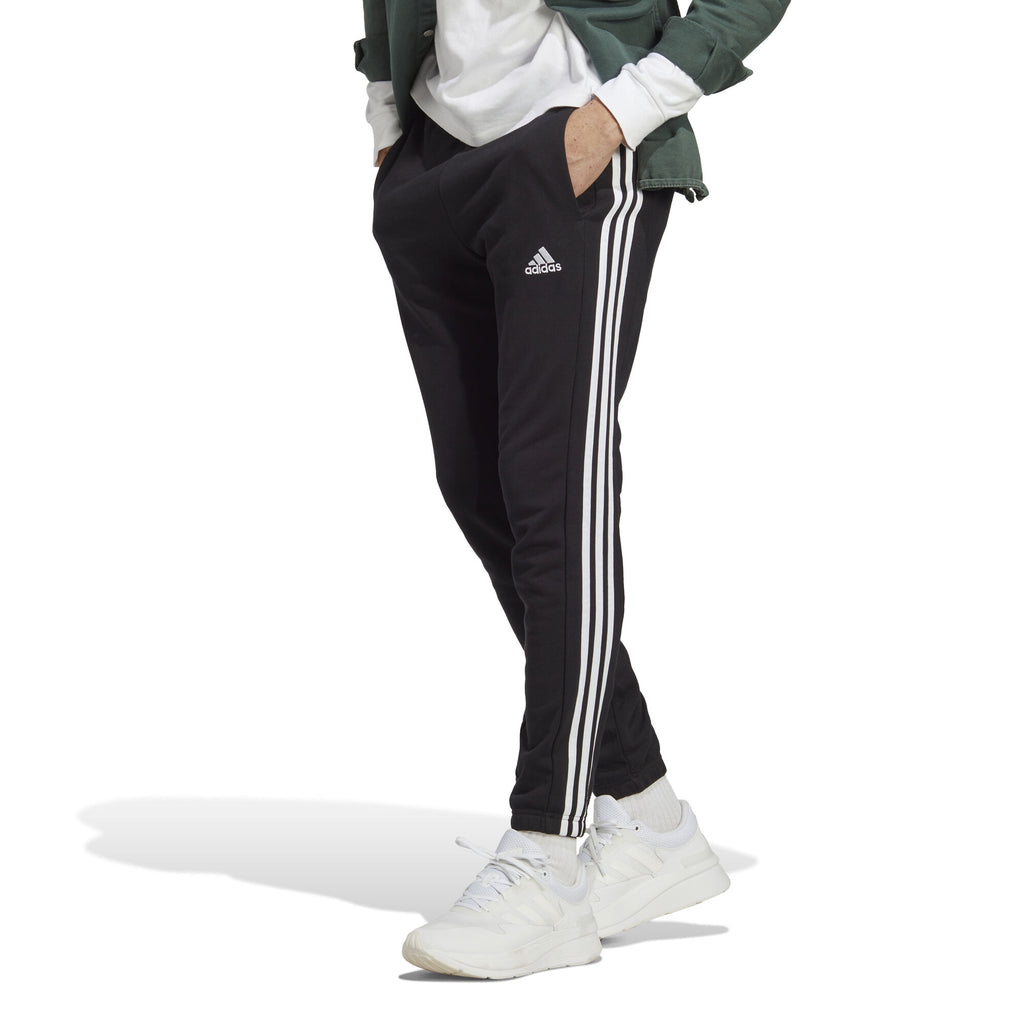 Essentials French Terry Tapered Elastic Cuff 3-Stripes broek