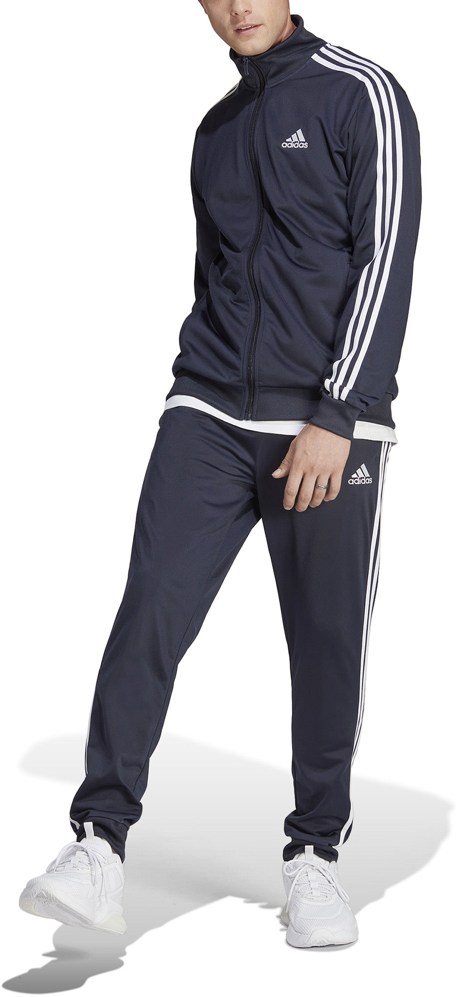 Fitness Trainingspak Heren Adidas Basic 3-Stripes Tricot
