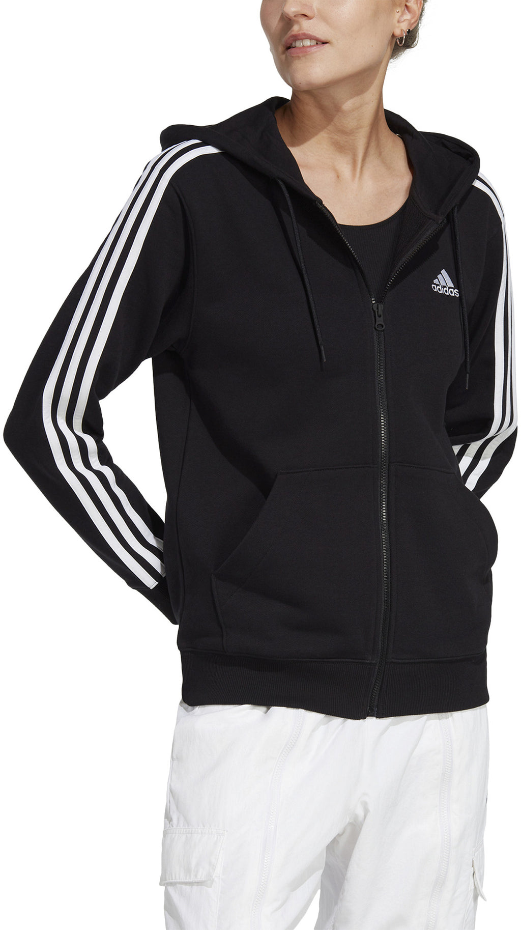 Essentials 3-Stripes French Terry ritshoodie