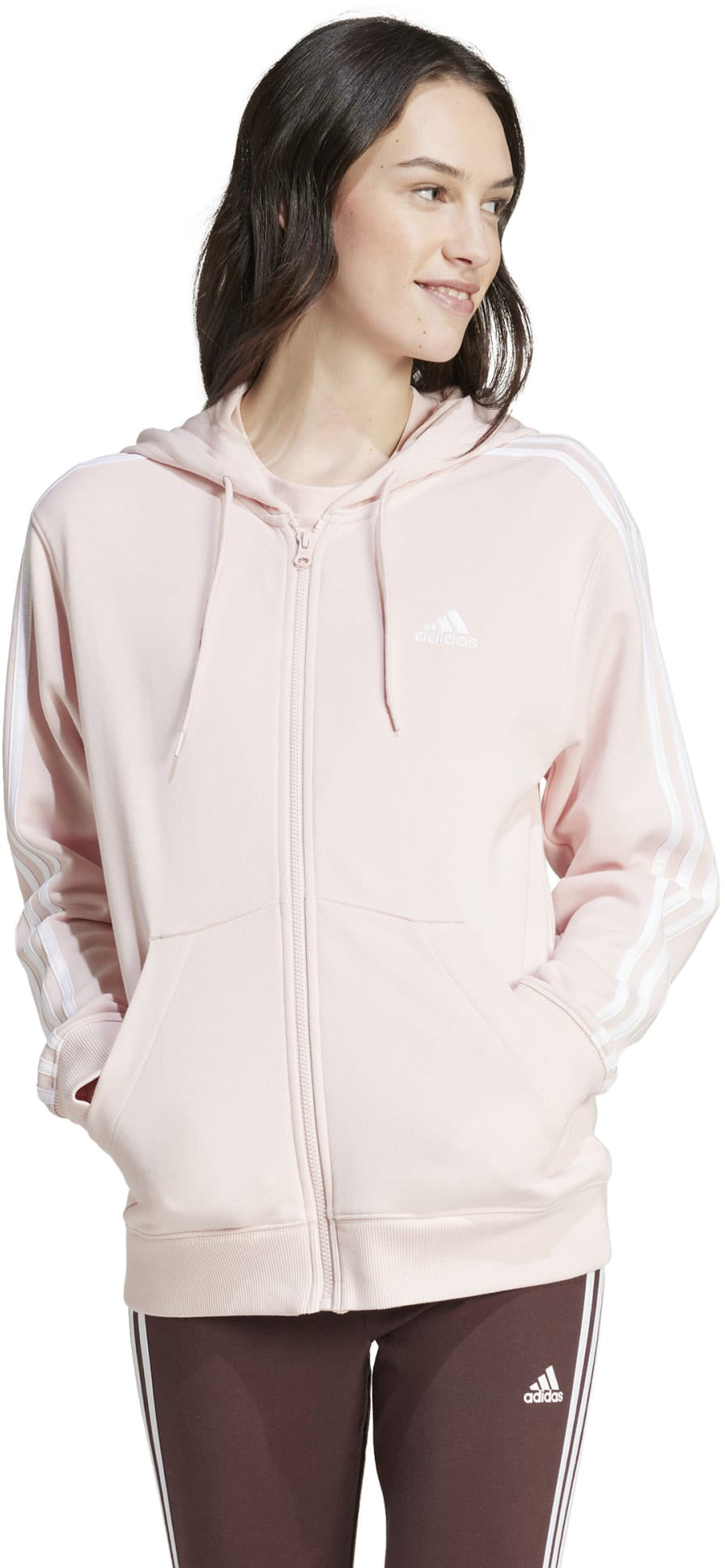 Essentials 3-Stripes French Terry ritshoodie