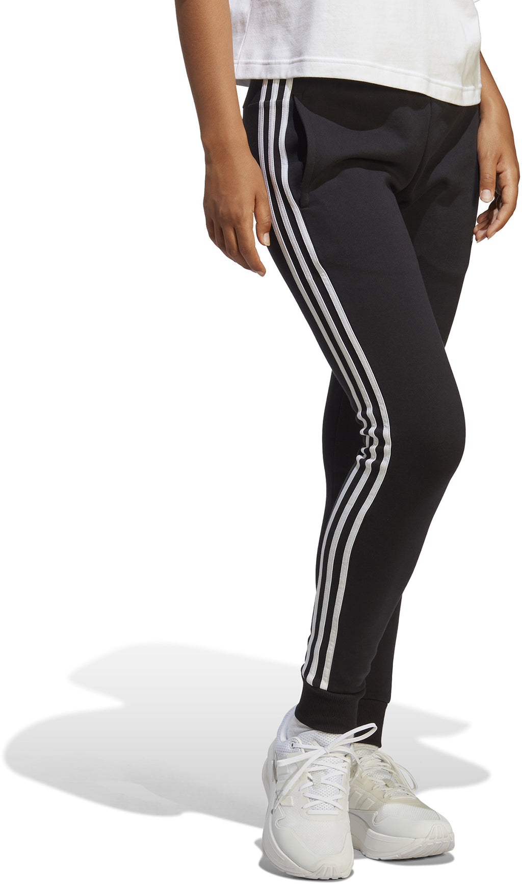 Essentials 3-Stripes French Terry Cuffed broek
