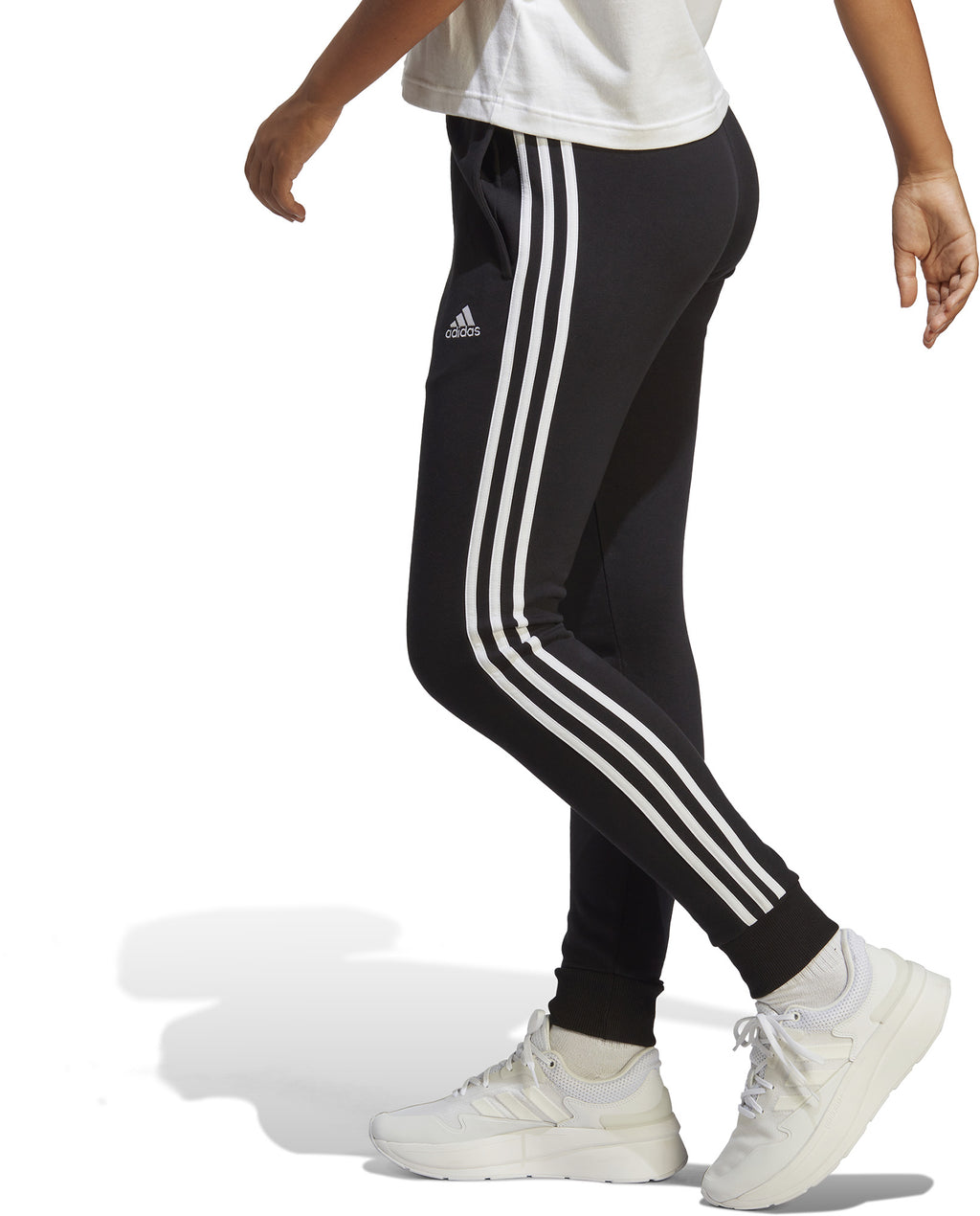 Essentials 3-Stripes French Terry Cuffed broek