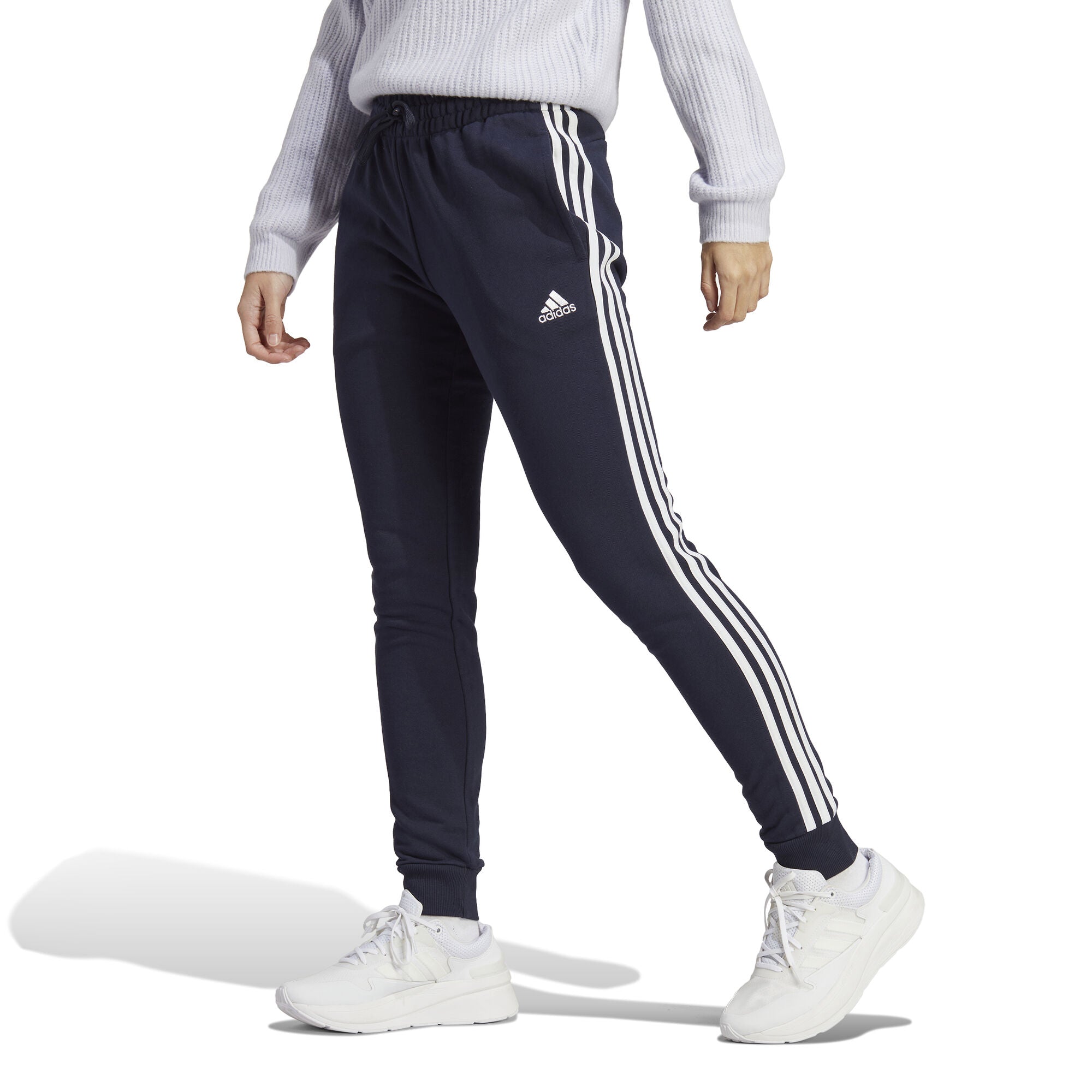 Essentials 3-Stripes French Terry Cuffed broek