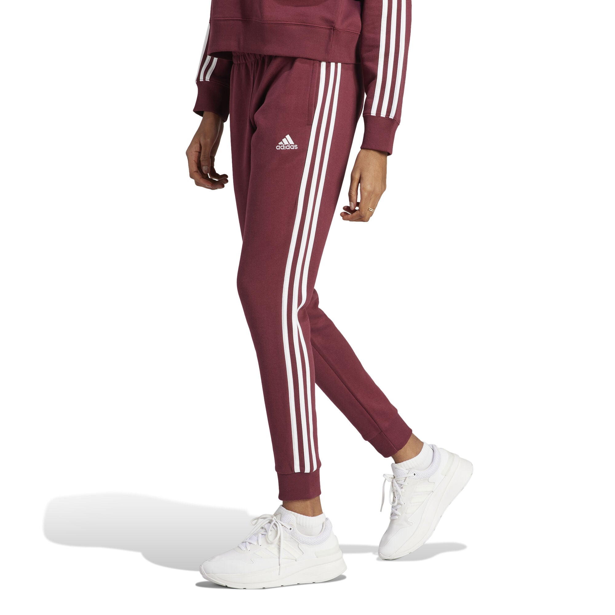 Essentials 3-Stripes French Terry Cuffed broek