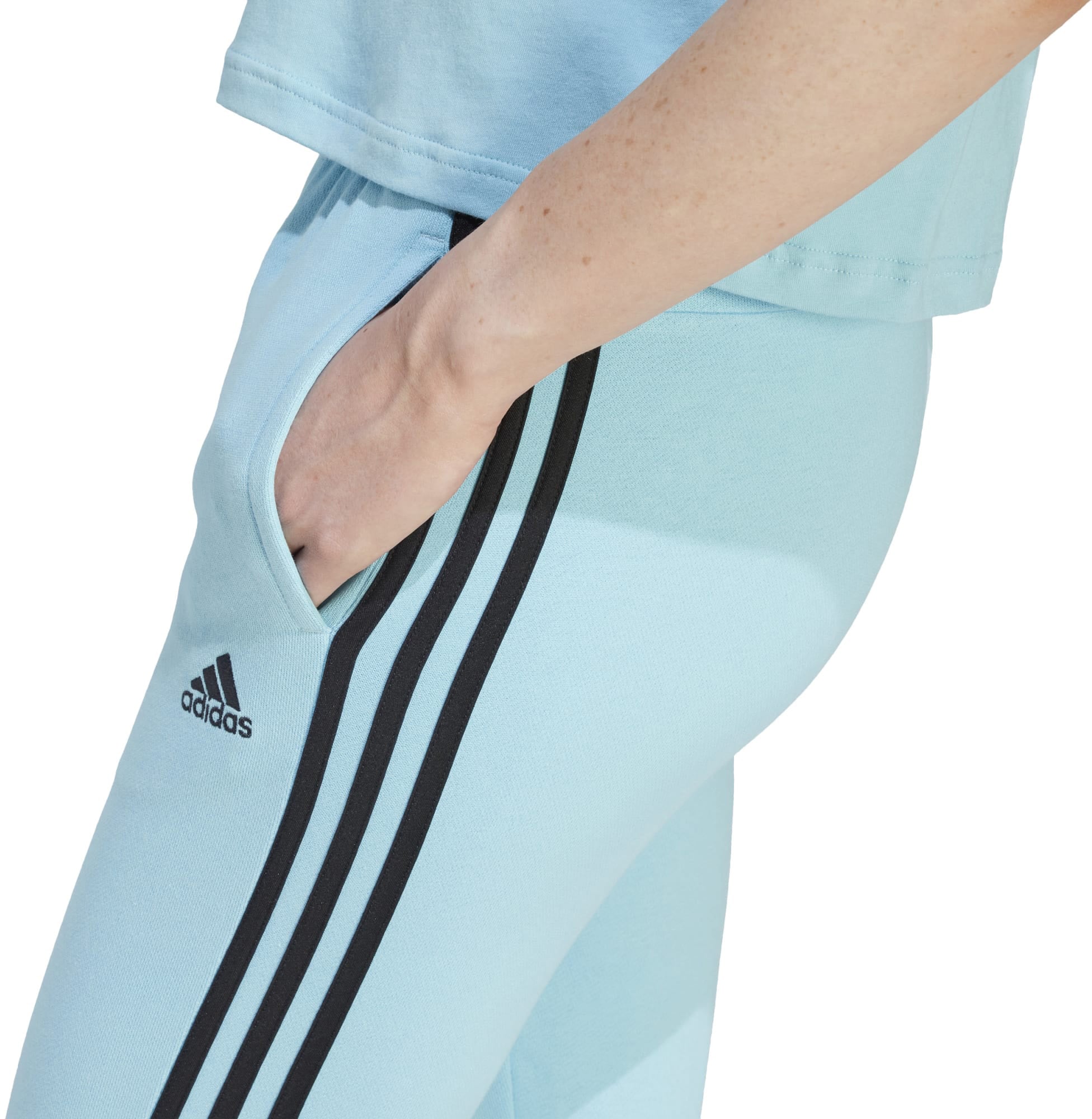 Essentials 3-Stripes French Terry Cuffed broek