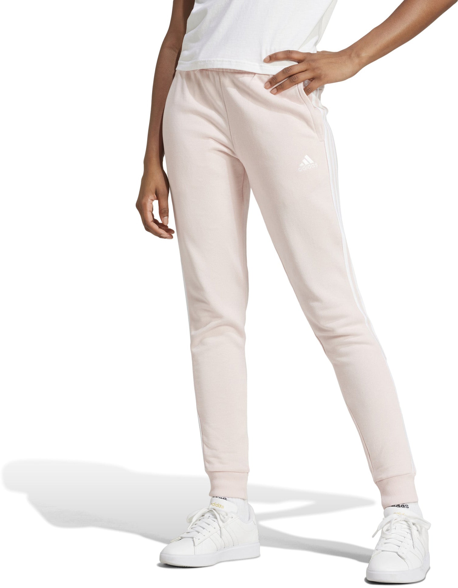 Essentials 3-Stripes French Terry Cuffed broek