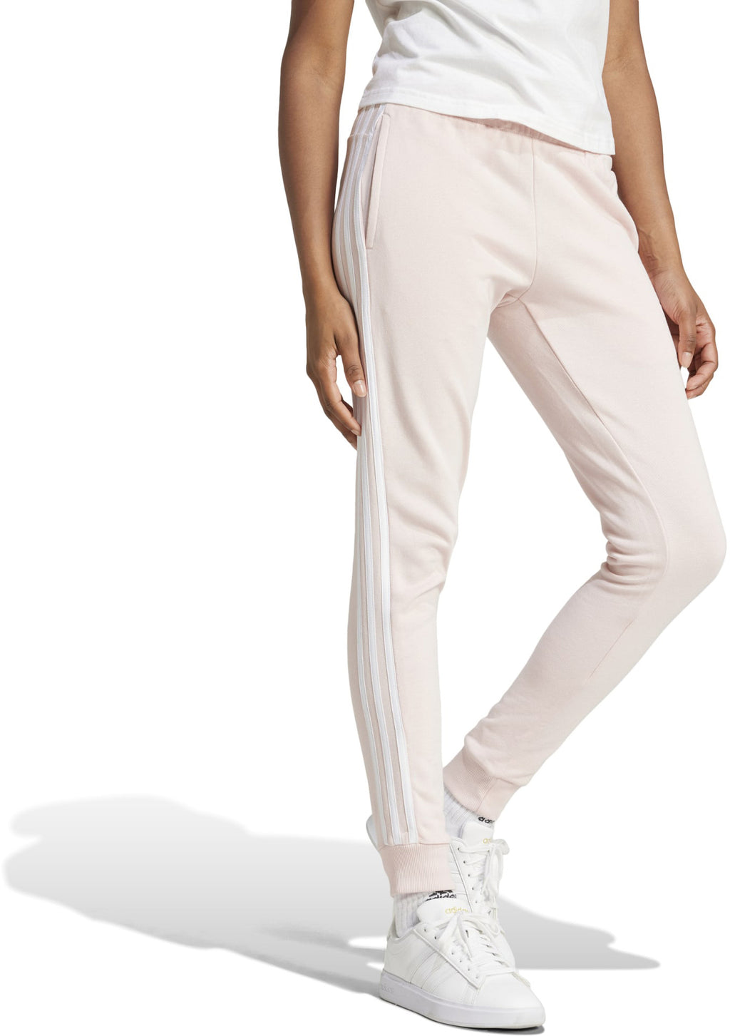 Essentials 3-Stripes French Terry Cuffed broek