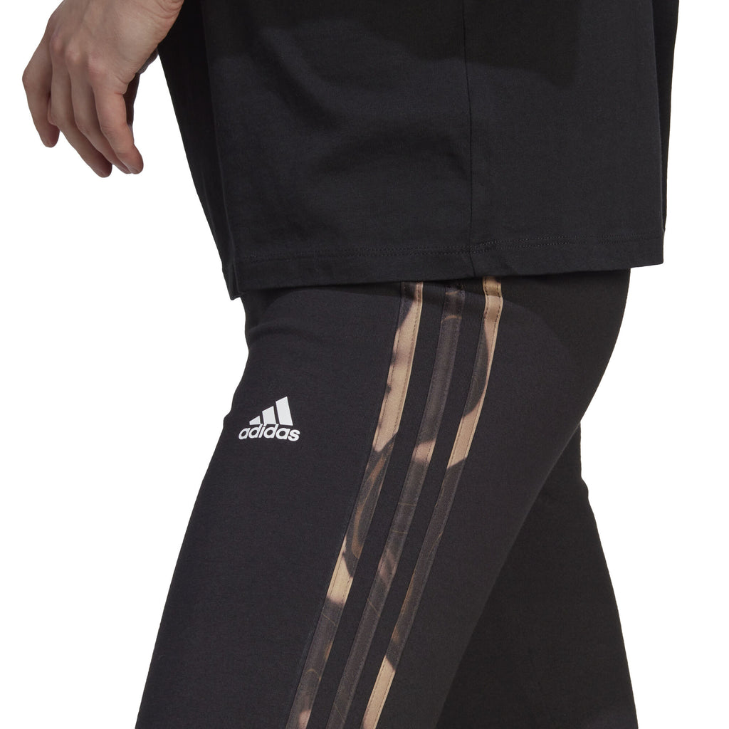 Vibrant Print 3-Stripes Cotton legging
