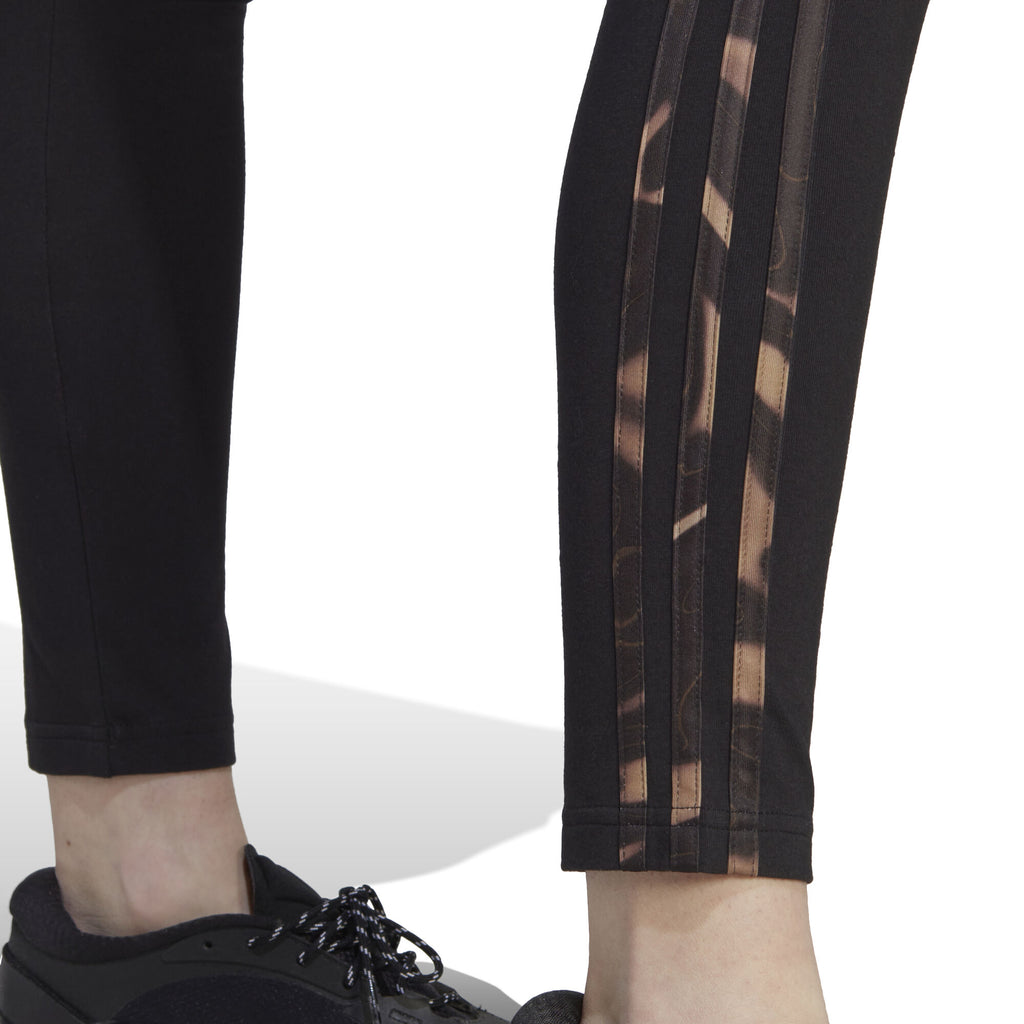 Vibrant Print 3-Stripes Cotton legging