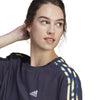 Vibrant Print 3-Stripes Cotton Crop t-shirt