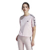Vibrant Print 3-Stripes Cotton Crop t-shirt
