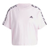 Vibrant Print 3-Stripes Cotton Crop t-shirt