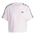 Vibrant Print 3-Stripes Cotton Crop t-shirt