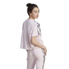 Vibrant Print 3-Stripes Cotton Crop t-shirt