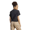 Vibrant Print 3-Stripes Cotton Crop t-shirt