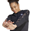 Vibrant Print 3-Stripes hoodie