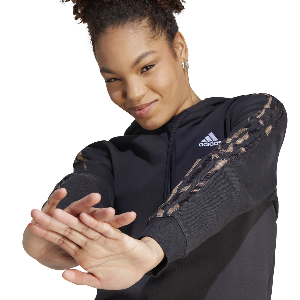 Vibrant Print 3-Stripes hoodie